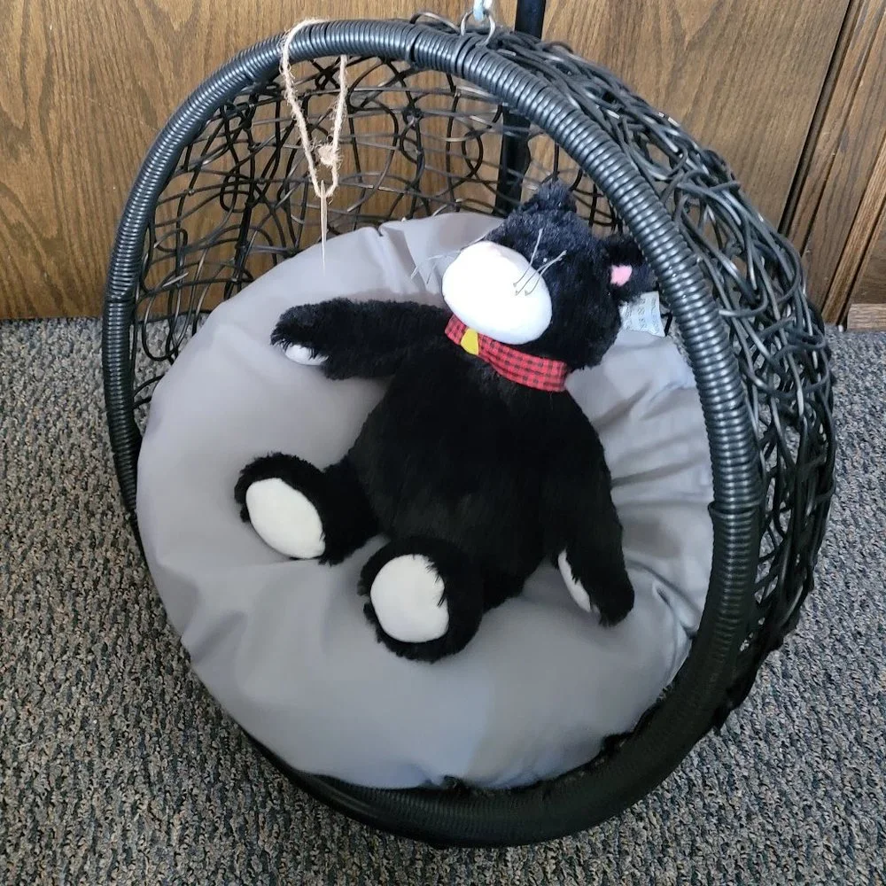 🎉🌟 HOST PICK 🎉🌟 EVERYTHING PETS Cozy Designer Swing Pet Hammock 4 Fur Babies